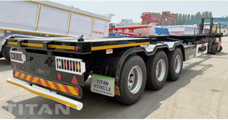 Tri Axle Container Chassis Trailer will be sent to Guyana