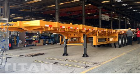 Tri Axle Flat Deck Trailer will be Sent to Guyana