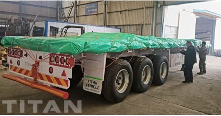 Tri Axle Flat Deck Trailer will be Sent to Guyana