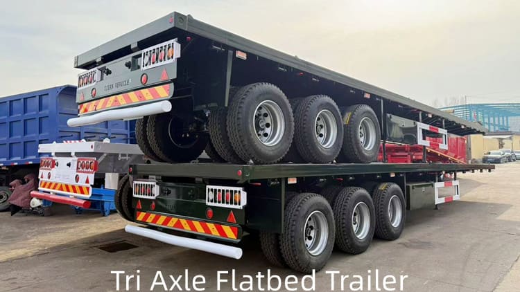 Tri Axle Flatbed Trailer for Sale in Guyana Georgetown