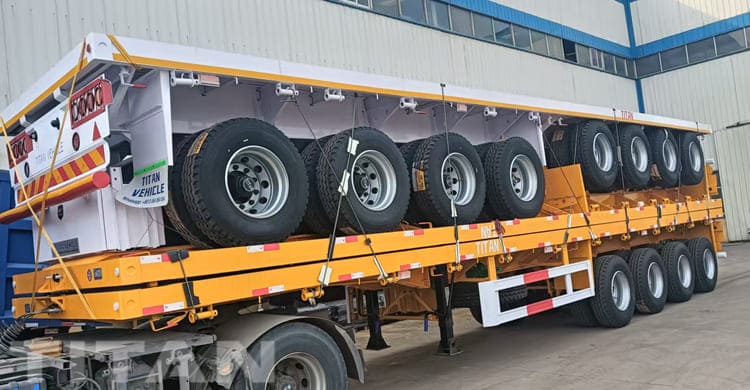 4 Axle 40 Ft Flatbed Trailer for Sale in Guyana