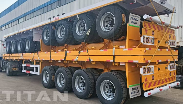 4 Axle 40 Ft Flatbed Trailer for Sale in Guyana