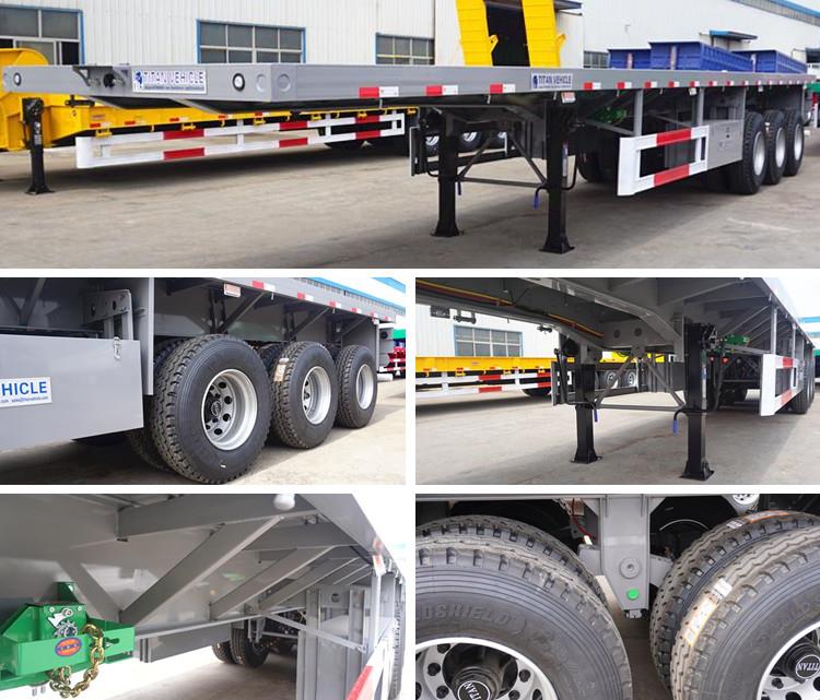 3/Tri Axle Flatbed Trailer for Sale Price Manufacturers in Guyana