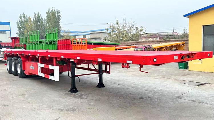 40 Foot Flatbed Container Trailer | 3 Axle Flatbed Trailer Price in Guyana Georgetown,gy