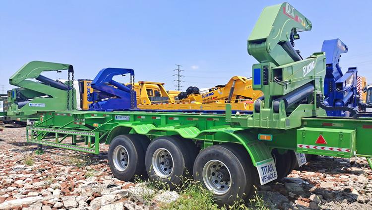 40 FT Container Side Lifter Trailer with Crane for Sale in Guyana New Amsterdam
