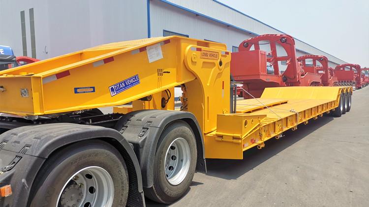 3 Axle 80 Ton Removable Detachable Gooseneck Lowboy Trailer for Sale in Guyana