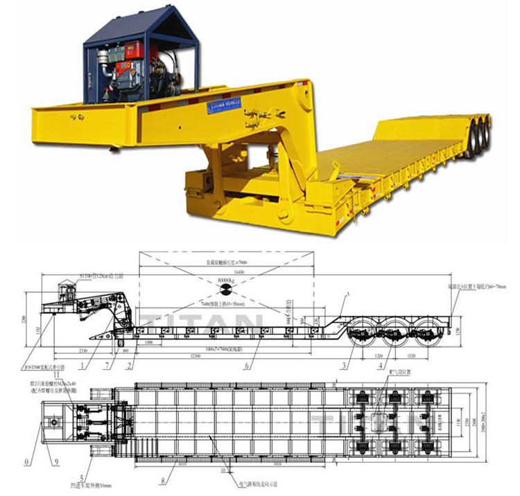 Detachable Removable Gooseneck Trailer for Sale in Guyana