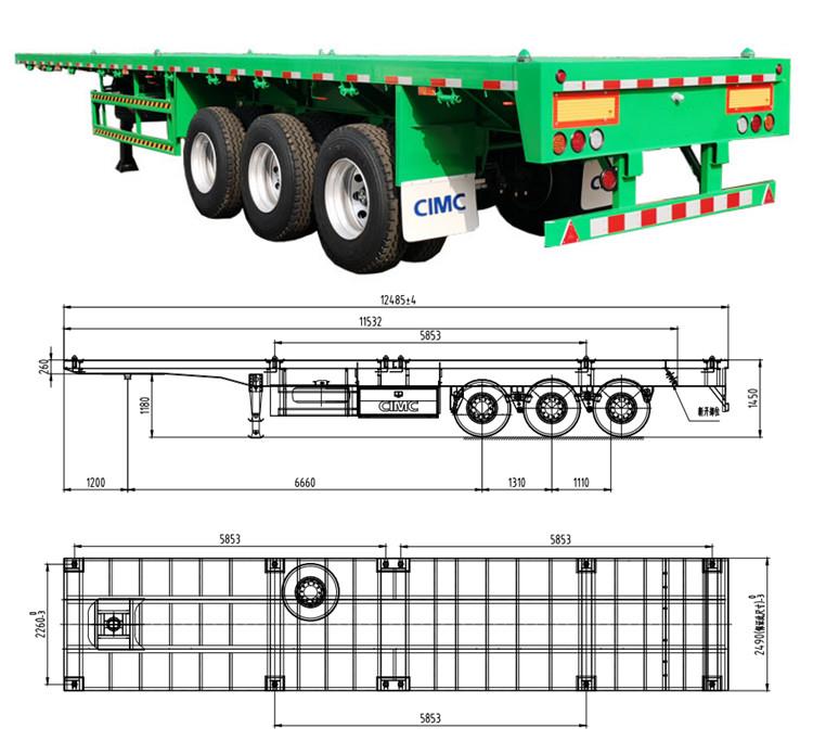 CIMC Trailers | CIMC Flatbed Trailer for Sale in Guyana Georgetown