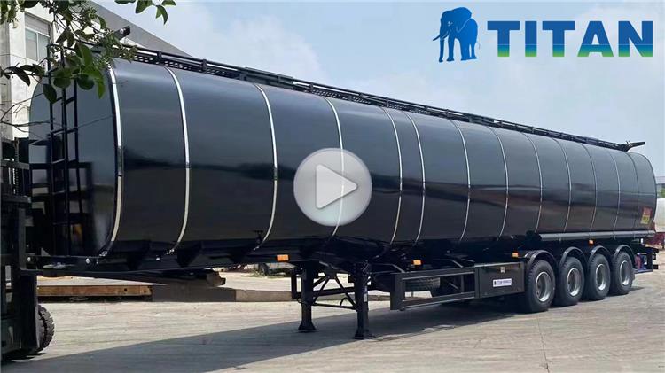4 Axle 65000 Liters Asphalt Bitumen Tanker Trailer for Sale in Guyana