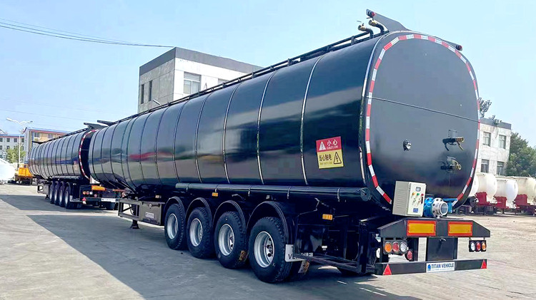 4 Axle 65000 Liters Asphalt Bitumen Tanker Trailer for Sale in Guyana