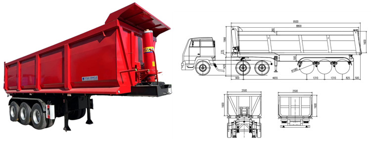 Dump Truck Trailer | Tri Axle Dump Trailer for Sale in Guyana