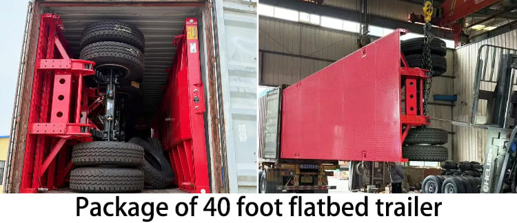 Tri Axle 40 Foot Flatbed Trailer for Sale in Guyana