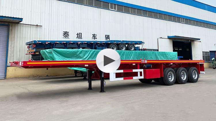 Tri Axle 40 Foot Flatbed Trailer for Sale in Guyana
