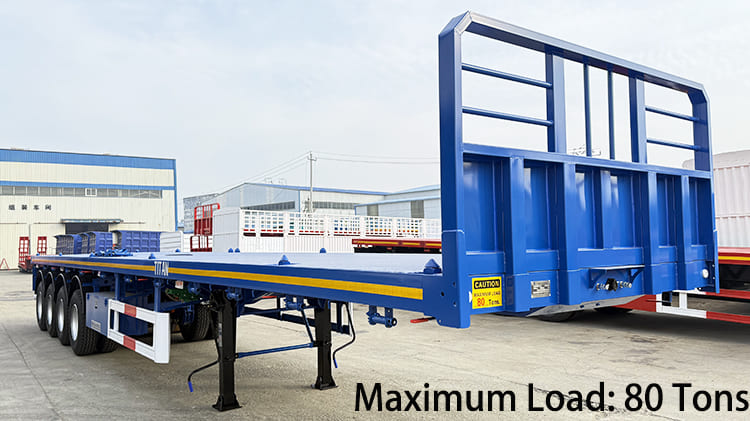 4 Axle 48 Ft Flatbed Trailer for Sale in Guyana