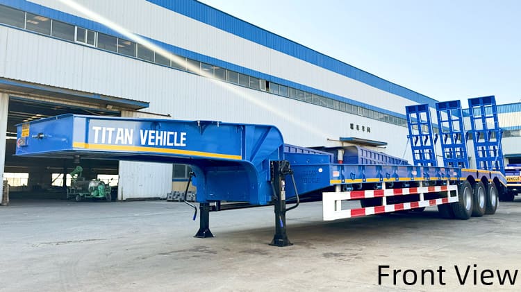 Tri Axle 40Ft Semi Low Bed Trailer for Sale in Guyana