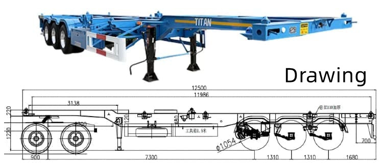 2025 New Skeleton Trailer for Sale in Guyana