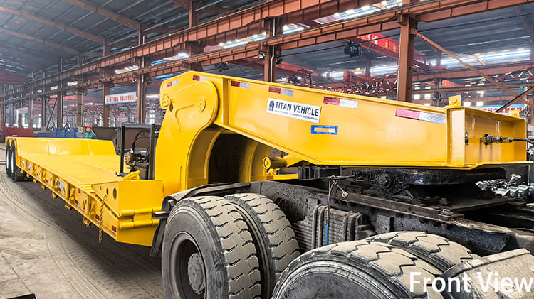 2 Axle 60 Ton Removable Gooseneck Lowboy Trailer for Sale in Guyana