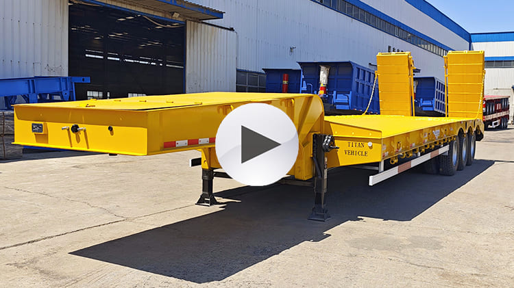 Tri Axle Hydraulic Low Bed Trailer for Sale in Guyana