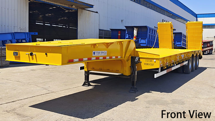 Tri Axle Hydraulic Low Bed Trailer for Sale in Guyana