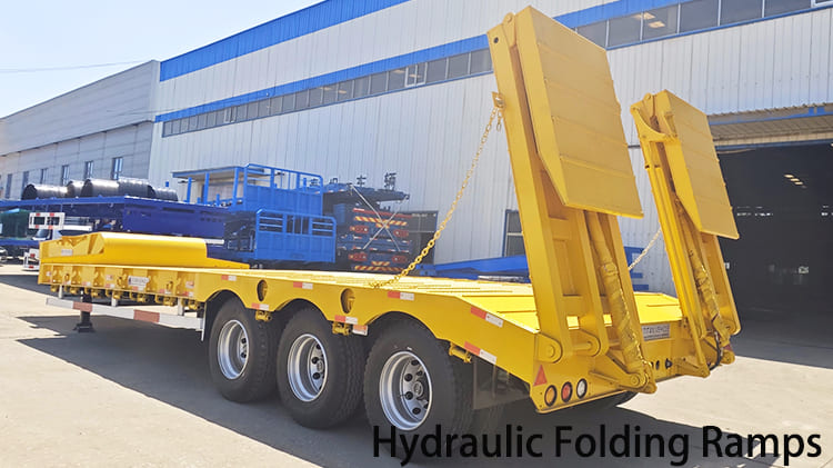 Tri Axle Hydraulic Low Bed Trailer for Sale in Guyana