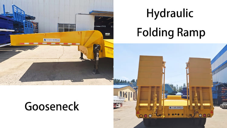 Tri Axle Hydraulic Low Bed Trailer for Sale in Guyana