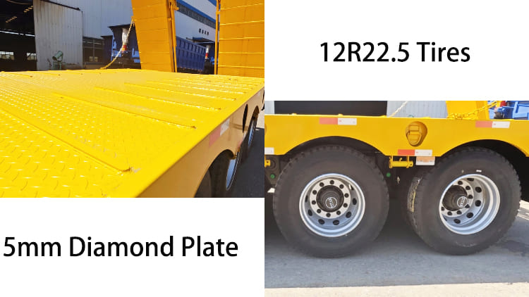 Tri Axle Hydraulic Low Bed Trailer for Sale in Guyana