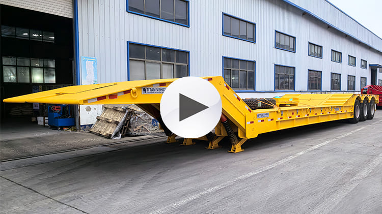 3 Axle 80 Ton Hydraulic Lowboy Trailer for Sale in Guyana