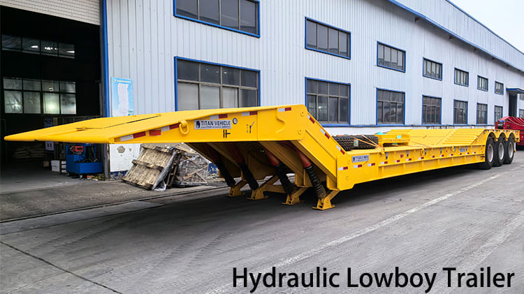 3 Axle 80 Ton Hydraulic Lowboy Trailer for Sale in Guyana