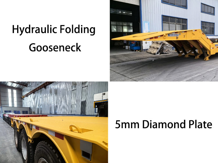 3 Axle 80 Ton Hydraulic Lowboy Trailer for Sale in Guyana