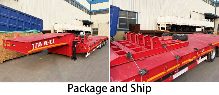 4 Axle 80 Ton Low Bed Trailer Truck for Sale in Guyana