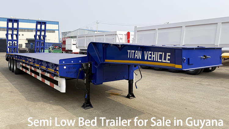 3 Axle 40Ft Semi Low Bed Trailer for Sale in Guyana