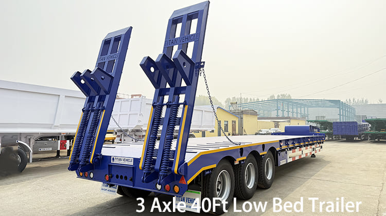 3 Axle 40Ft Semi Low Bed Trailer for Sale in Guyana