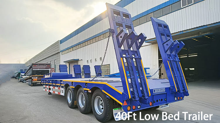 3 Axle 40Ft Semi Low Bed Trailer for Sale in Guyana