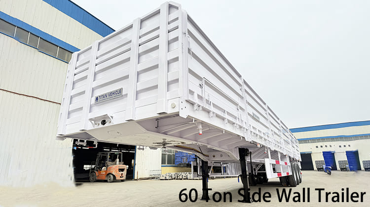 3 Axle 60 Ton Side Wall Semi Trailer for Sale in Guyana
