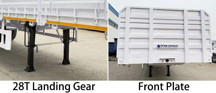3 Axle 60 Ton Side Wall Semi Trailer for Sale in Guyana