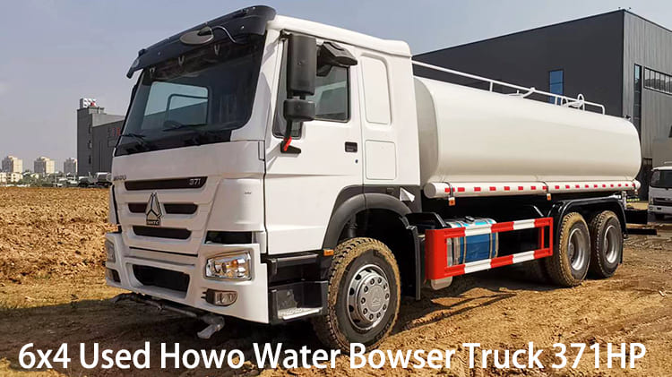 RHD 6x4 Used Howo Water Bowser Truck 371HP for Sale in Guyana