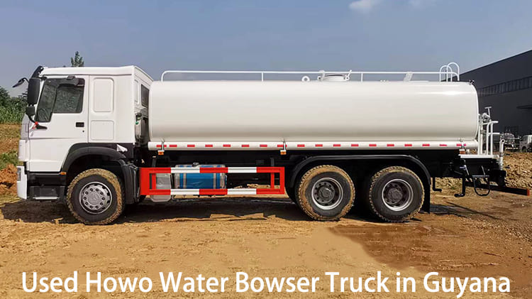 RHD 6x4 Used Howo Water Bowser Truck 371HP for Sale in Guyana