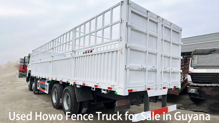 371 HP Used Howo Fence Truck 8x4 for Sale in Guyana