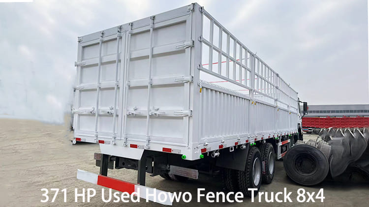 371 HP Used Howo Fence Truck 8x4 for Sale in Guyana