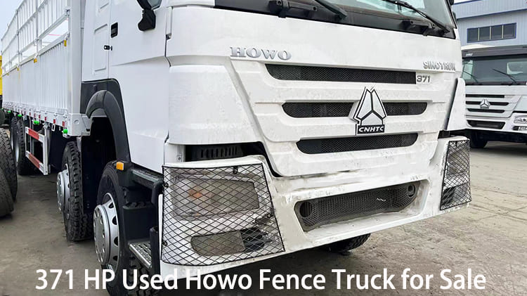 371 HP Used Howo Fence Truck 8x4 for Sale in Guyana