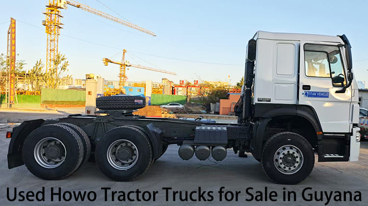 6x4 Slightly Used Sinotruk Howo Tractor Trucks 380 HP for Sale in Guyana