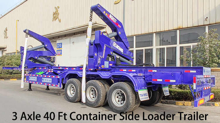 3 Axle 40 Ft Container Side Loader Trailer for Sale in Guyana Bartica