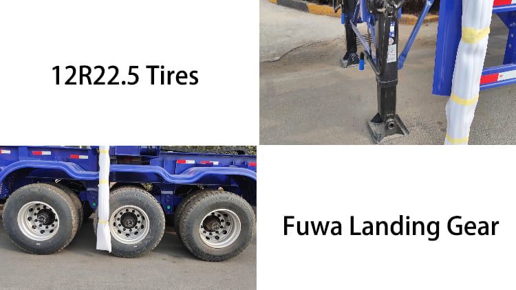 3 Axle 40 Ft Container Side Loader Trailer for Sale in Guyana Bartica