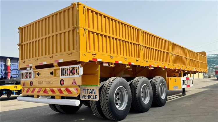 Tri Axle Trailer with Drop Side Semi Trailer for Sale in Guyana