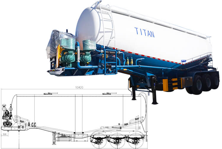 Cement Truck Trailer | Dry Bulk Cement Trailer for Sale in Guyana