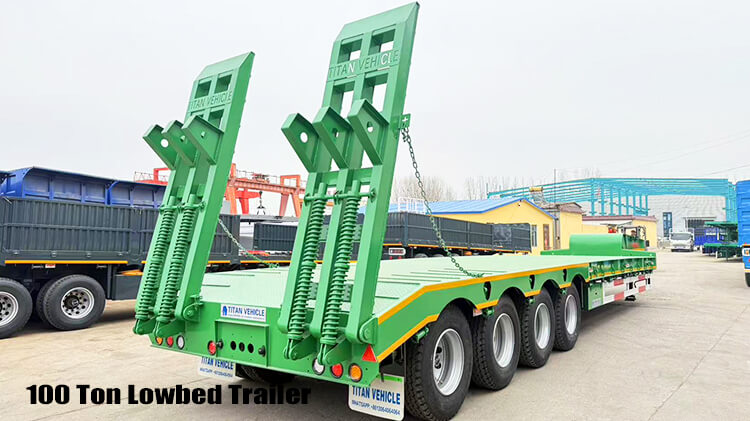 100 Ton Low Bed Trailer | Semi Lowbed Trailer Truck for Sale in Guyana