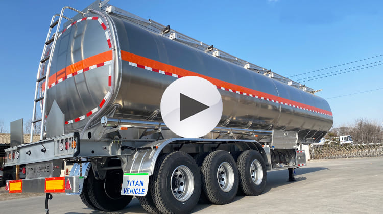 45000 Liters Aluminum Chemical Fuel Tanker Trailer for Sale in Guyana