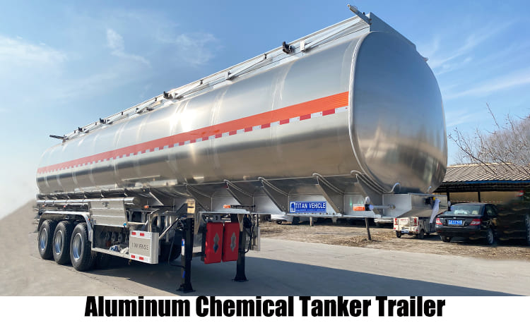 45000 Liters Aluminum Chemical Fuel Tanker Trailer for Sale in Guyana