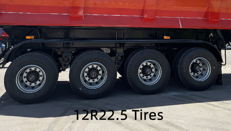 4 Axle End Dump Semi Trailer for Sale in Guyana