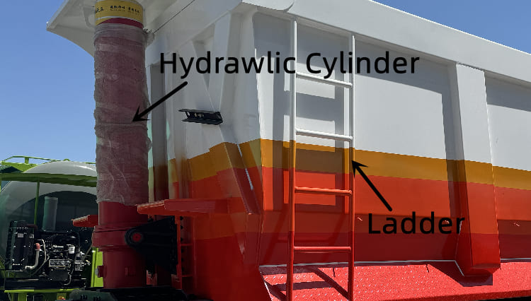 4 Axle End Dump Semi Trailer for Sale in Guyana